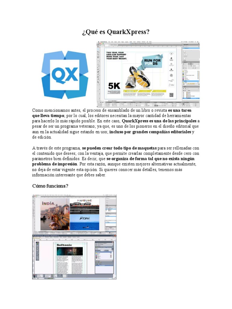 Guía sobre QuarkXpress y su descarga | PDF | Informática | Software