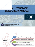 MG 1 - Sejarah Pendekatan Ekologi (Minggu 1)