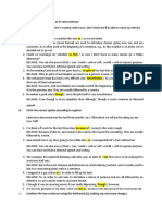LINKING WORDS - WORKSHEET With Answers | PDF