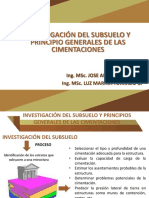 Inv. Del Subsuelo y Ppios Generales de Cimentaciones