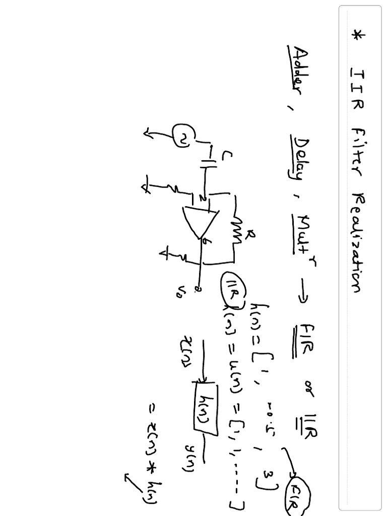 Direct Form I IIR Filter Realization PDF