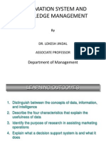 Information System and Knowledge Management