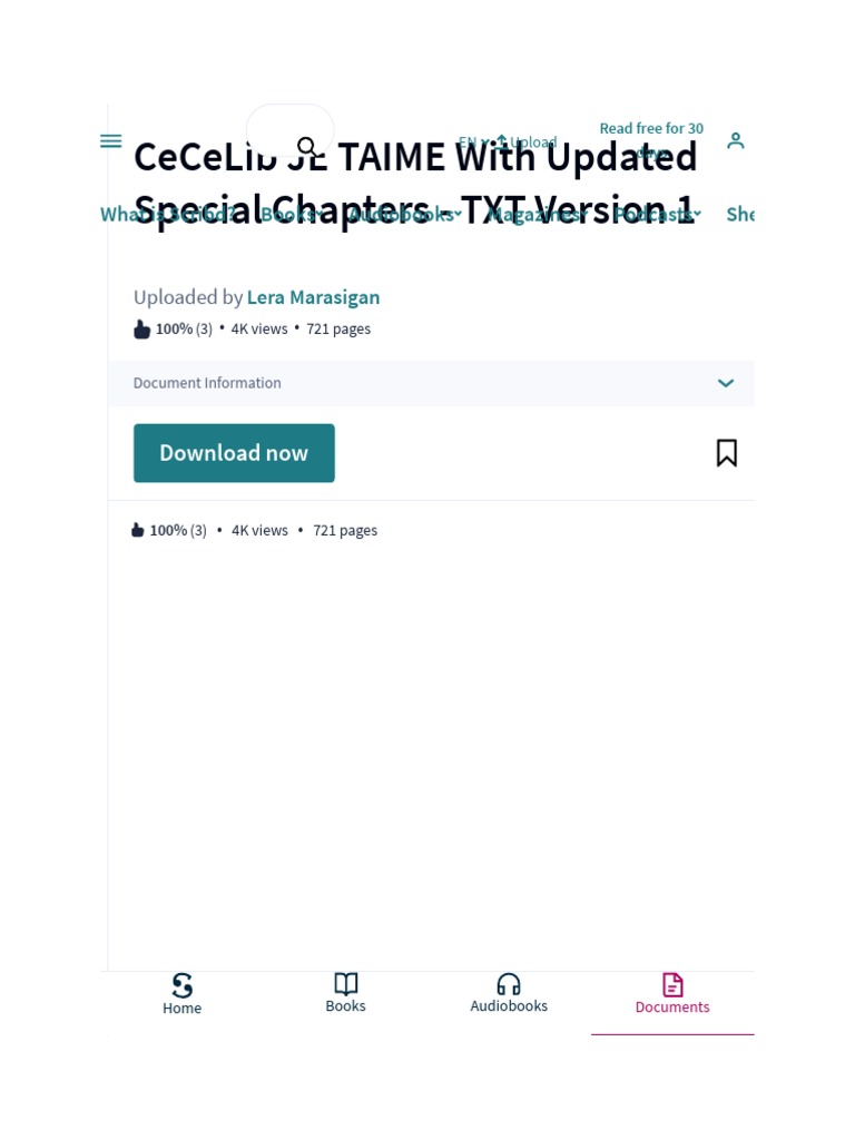 CeCeLib JE TAIME With Updated Special Chapters TXT Version 1 | PDF ...