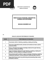 Standard Prestasi Bahasa Inggeris SJK Tahun 1 KSSR (Terbaru)