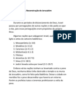 A Reconstrução de Jerusalém