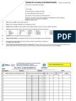 Planilla de Beneficiarios Planta