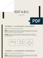 Test ABC de coordinación visomotora y atención