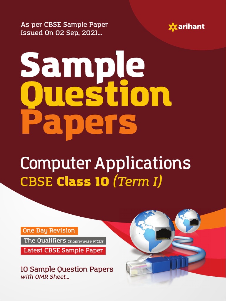 Arihant Computer Application Class 10 Term 1 Sample Paper PDF Html