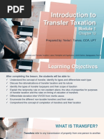 M1 Introduction To Transfer Taxaion Students PDF