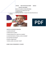 Actividades Sobre Duarte para 2do. y 3ro