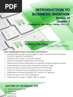 M10 Introduction To Business Taxation Students