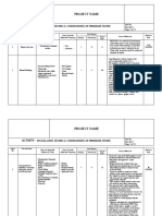 Risk Assessment - Installation T&C of Sprinkler System