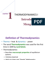 Thermodynamics I: Meng-3130