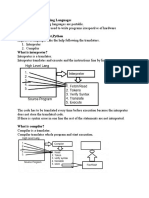 High Level Programming Languages