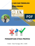 Bahan Matkul Etika Profesi Semester IV 2022