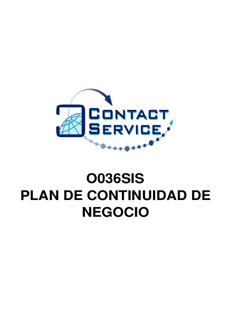Plan de Continuidad de Negocio PCN | PDF | Logística | La seguridad ...