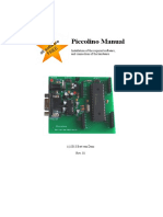 Piccolino Manual: Installation of The Required Software, and Connection of The Hardware