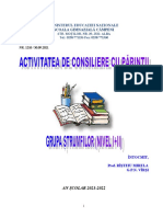 Consilierea Cu Parintii 2021-2022