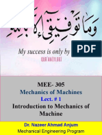 Introduction to Mechanics of Machines