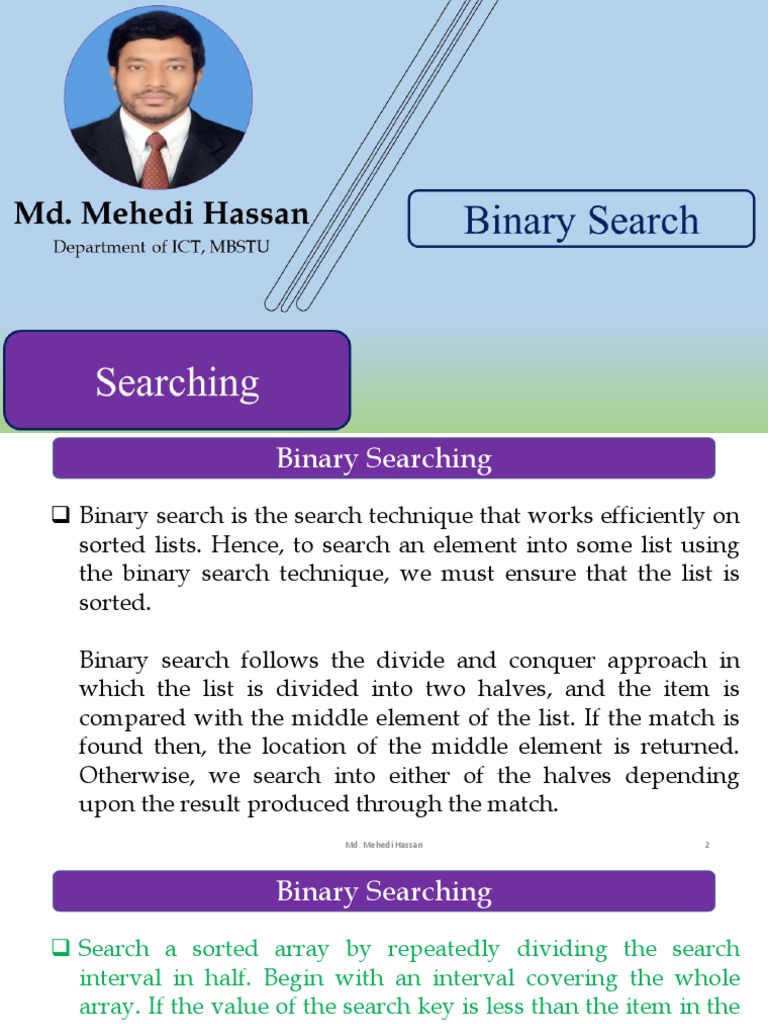 Understanding Binary Search Algorithm | PDF | Array Data Structure ...
