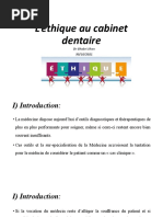 L'Éthique Au Cabinet Dentaire 18 Décembre 2020.Pptx