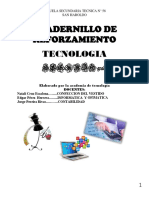 Cuadernillo de Reforzamiento Tecnologia 2º