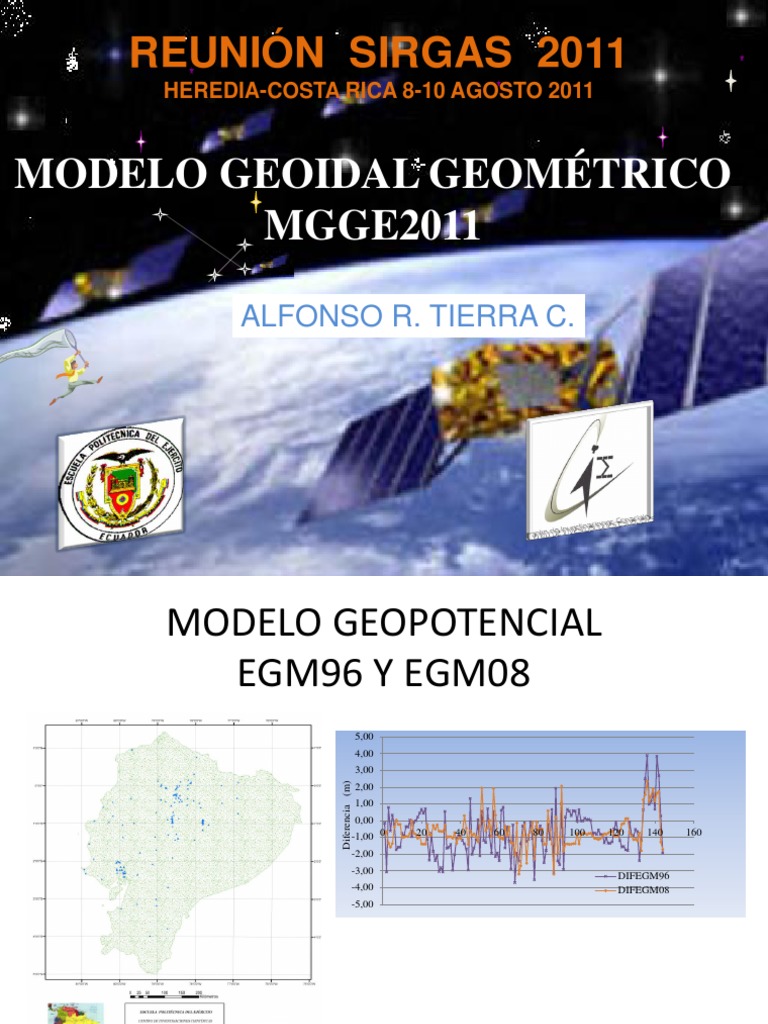 Modelos Geoidales y Gravimétricos en Ecuador | PDF | Geodesia | Geofísica