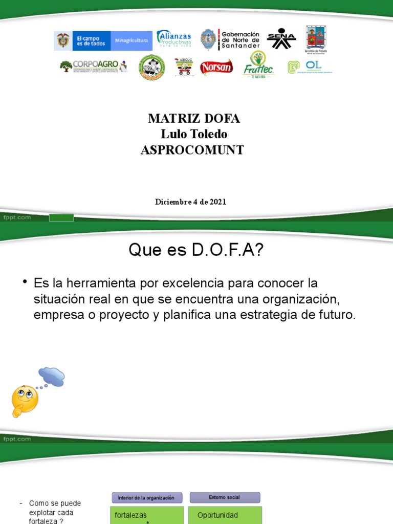 Indicadores en Plan Estratégico DOFA | PDF | Análisis FODA | Presupuesto