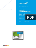 Industrial Compactflash™ Card C-350 Series: Product Fact Sheet