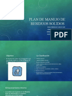 Plan de Manejo de Residuos Solidos