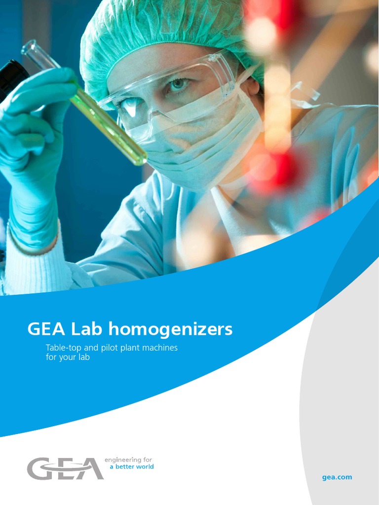 GEA Lab Homogenizers PDF Laboratories Foods