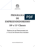 PROGRAMA DE EMPREENDEDORISMO 10ª e 11ª Classes