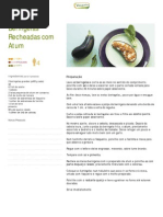 Bringelas Recheadas de Atum