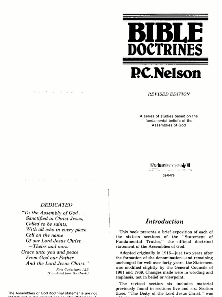 Bible Doctrine | PDF