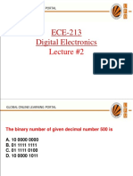 ECE-213 Digital Electronics: Lecture #2