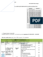 Ed. Tehnologica Clasa AVIII-A 2021-20022