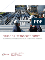 Crude Oil Transport Pumps: Higher Productivity. Better Reliability. Lower Cost of Ownership