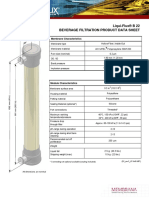 Liqui-Flux® B 22 Beverage Filtration Product Data Sheet: Membrane Characteristics