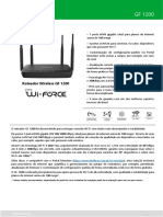 Datasheet Roteador Wireless GF 1200 - 13092021