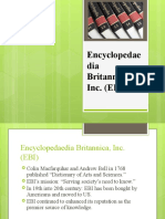 Encyclopedae Dia Britannica, Inc. (EBI)