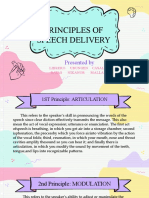 Principles of Speech Delivery: Presented by