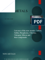 Non-Metals Uses and Effects