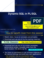 Dynamic SQL in PL/SQL: Steven Feuerstein