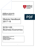 ECS 1125 Module Handbook - 2017 - 18