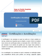 Certificações e Acreditações