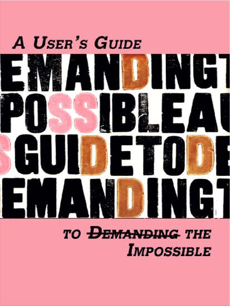 A users guide to demanding the impossible pdf open access civil