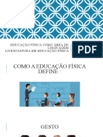 Educação física como área de linguagem