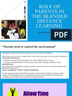 Role of Parents in the Blended Distance Learning 2021 22