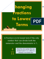 Fractions To Lowest Terms