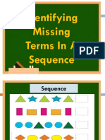 Identifying Missing Terms in A Sequence